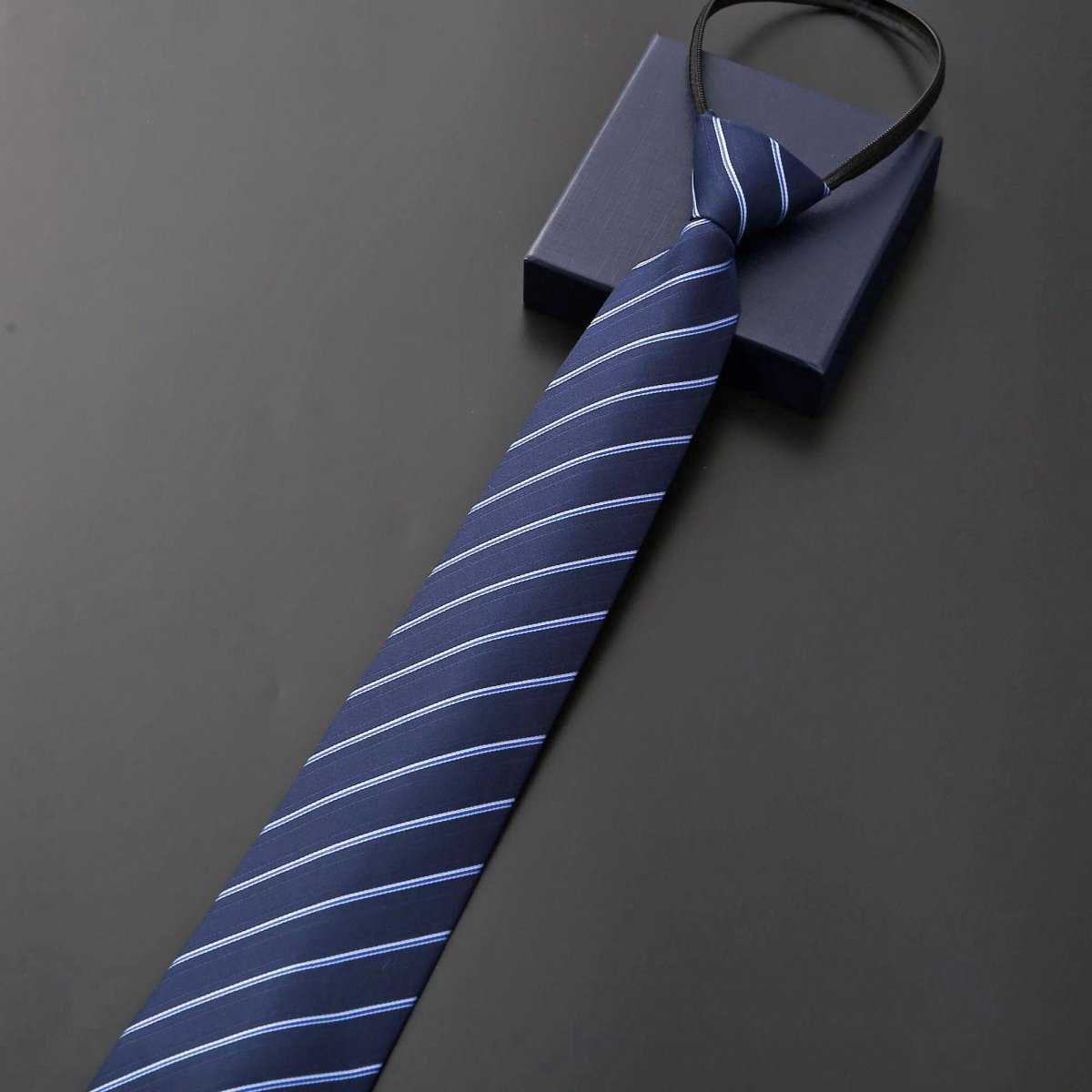 Zipper necktie Polyester Birthday Graduation Gifting Idea Adjustable Pre-Tied Neckwear
