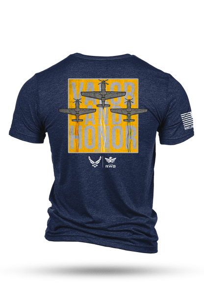 Men's Tri-Blend T-Shirt - Valor And Honor