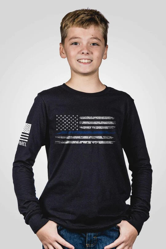 Youth Long Sleeve - Thin Blue