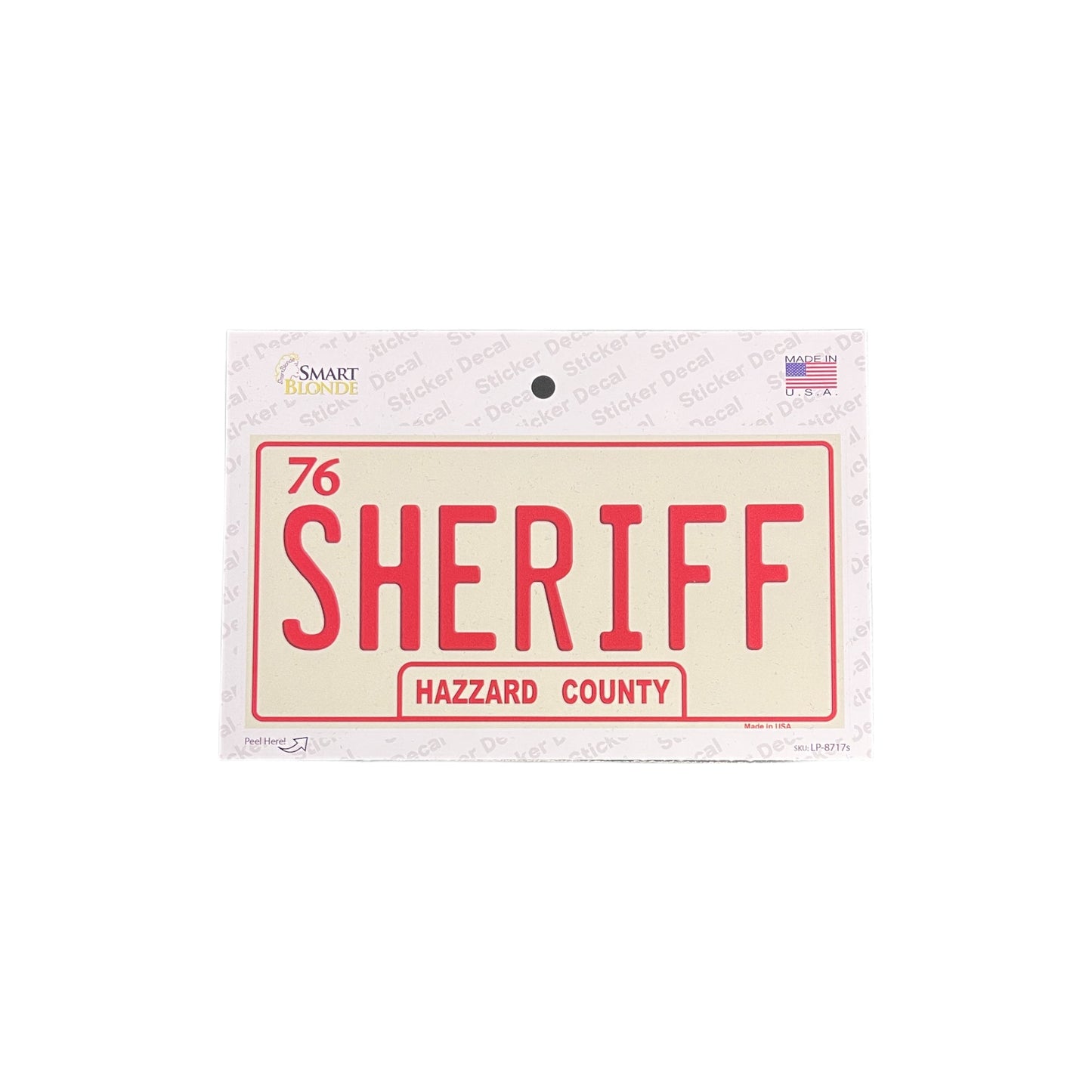 Sheriff Novelty Sticker Decal