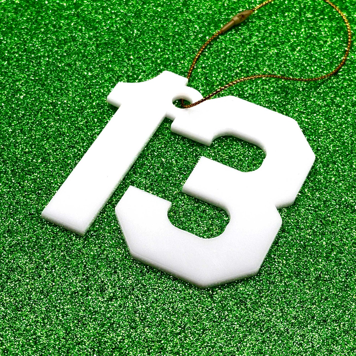 Number 13 Holiday Ornament