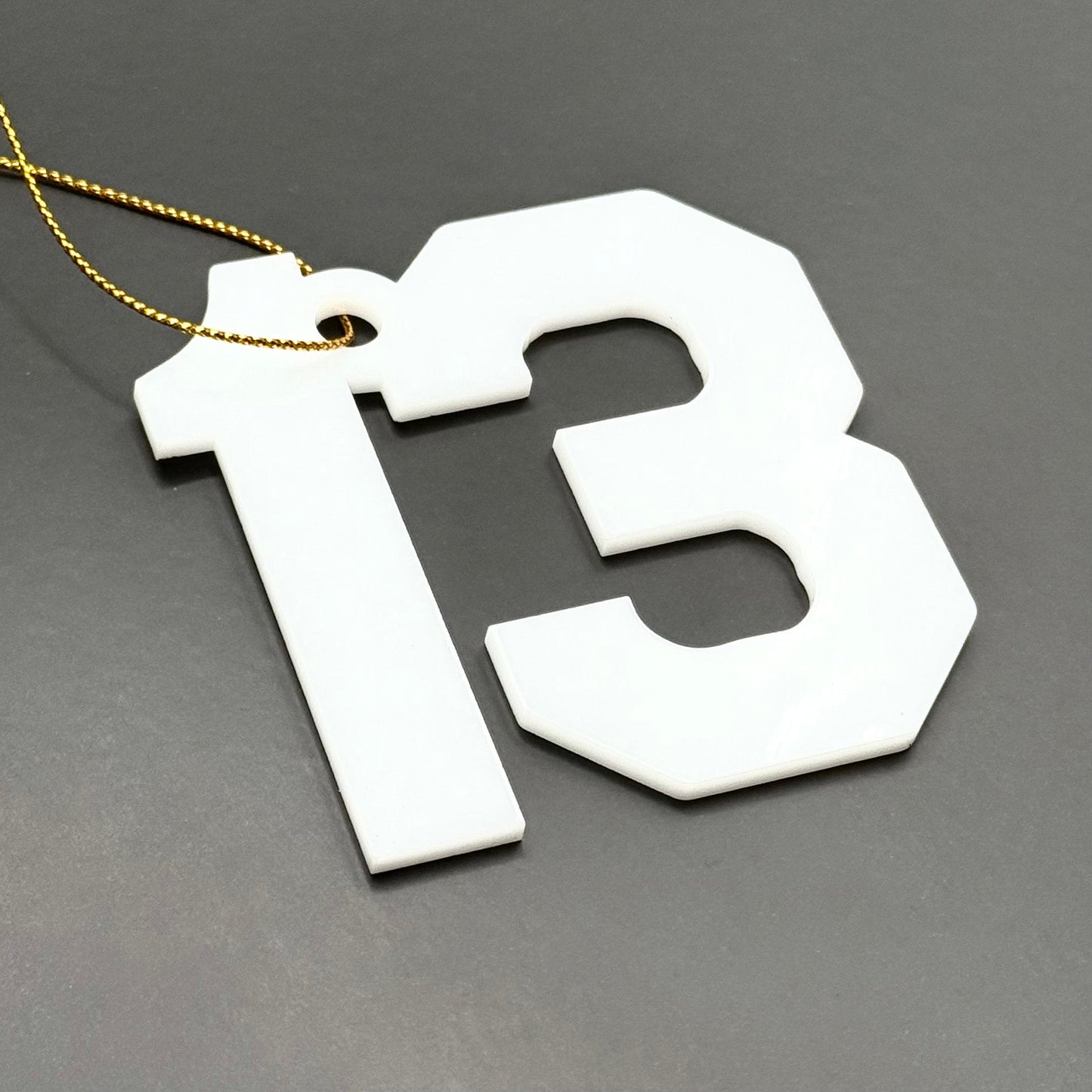 Number 13 Holiday Ornament