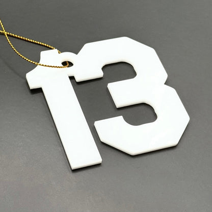 Number 13 Holiday Ornament