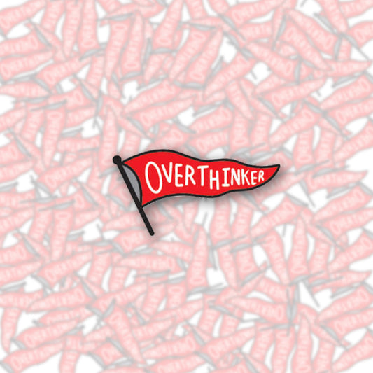 Overthinker Pennant Enamel Pin