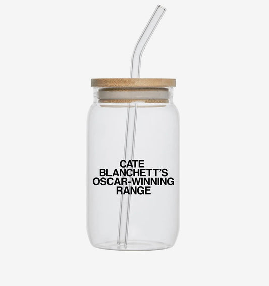Cate Blanchett's Oscar-Winning Range Beer Can Glass