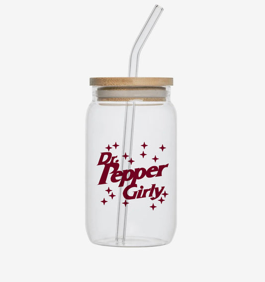Dr. Pepper Girly Beer Can Glass