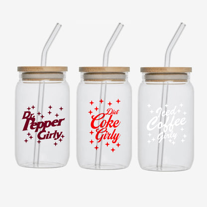 Drink Girly Beer Can Glass Set