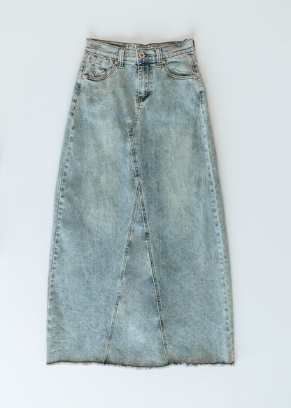 Piper A-line Long Denim Maxi Skirt - FINAL SALE