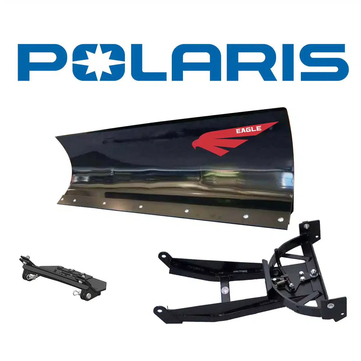 Eagle Snow Plow 72″ UTV Steel Front-Mount Complete Plow System for 750-800 Polaris (Ranger 4×4/6×6) (2010-2017)