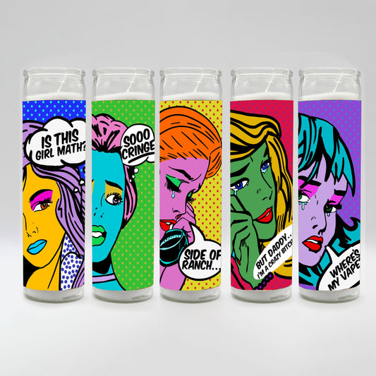 Saint Pop Art Girlies Candle Set