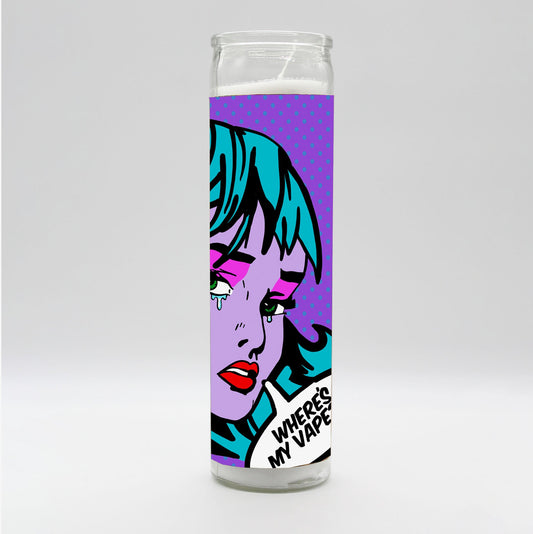 Saint Pop Art 'Where's My Vape?' Candle