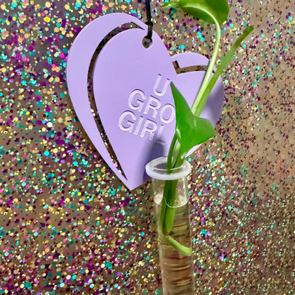 Heart Candy 'U Gro Girl' Wall Propagation Station