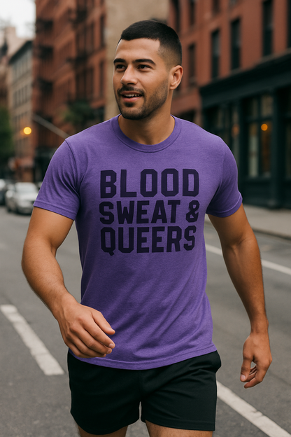 Blood Sweat & Queers T-Shirt (Clearance)