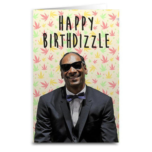 Snoop Dog "Happy Birthdizzle" Greeting Card