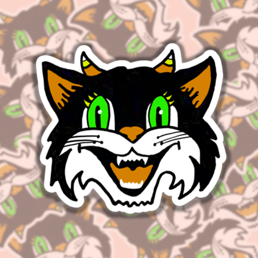 Cat Mask Sticker