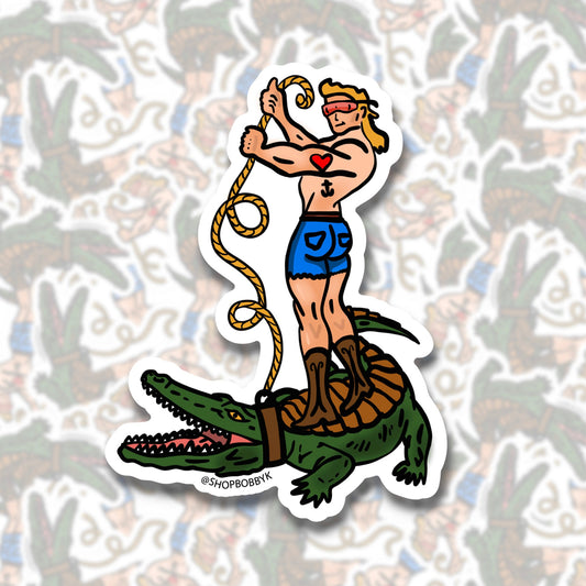 Boylesque Gator Daddy Sticker
