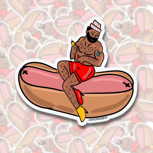 Boylesque Hot Dog Daddy Sticker