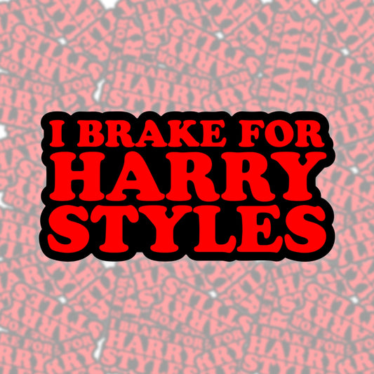 I Brake For Harry Sticker