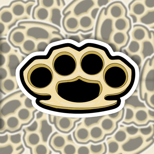 Brass Knuckle Sticker