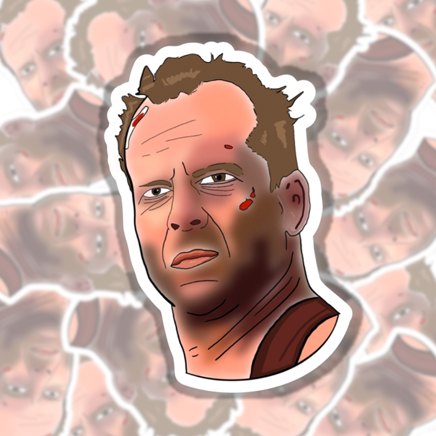 Bruce Willis Sticker (Clearance)