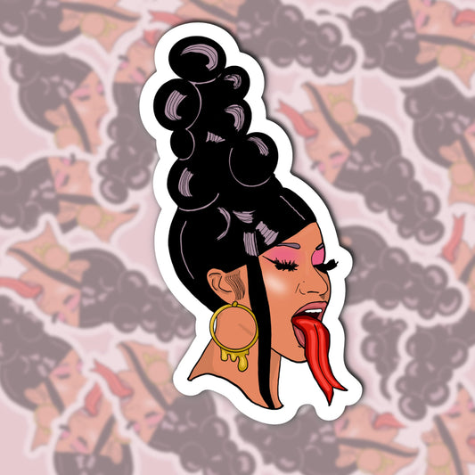 Cardi Sticker