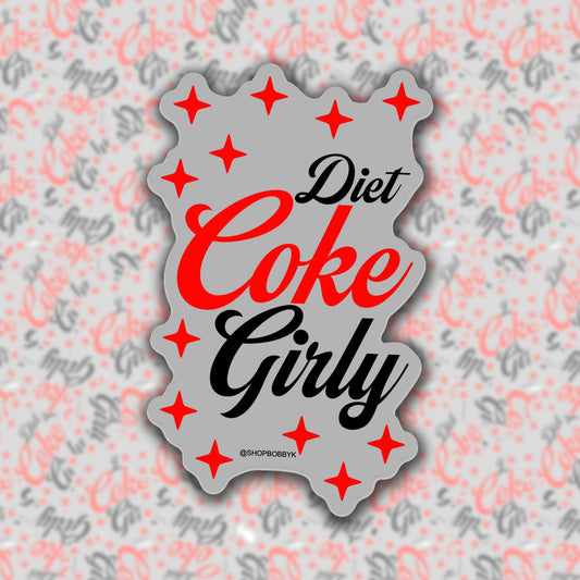 Diet Coke Girly Sticker