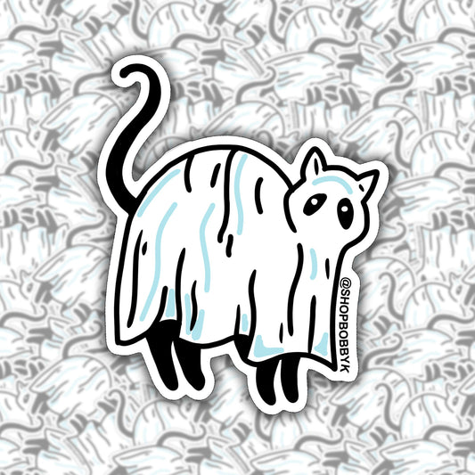 Ghost Cat No. 2 Sticker