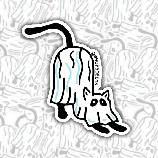 Ghost Cat No. 4 Sticker