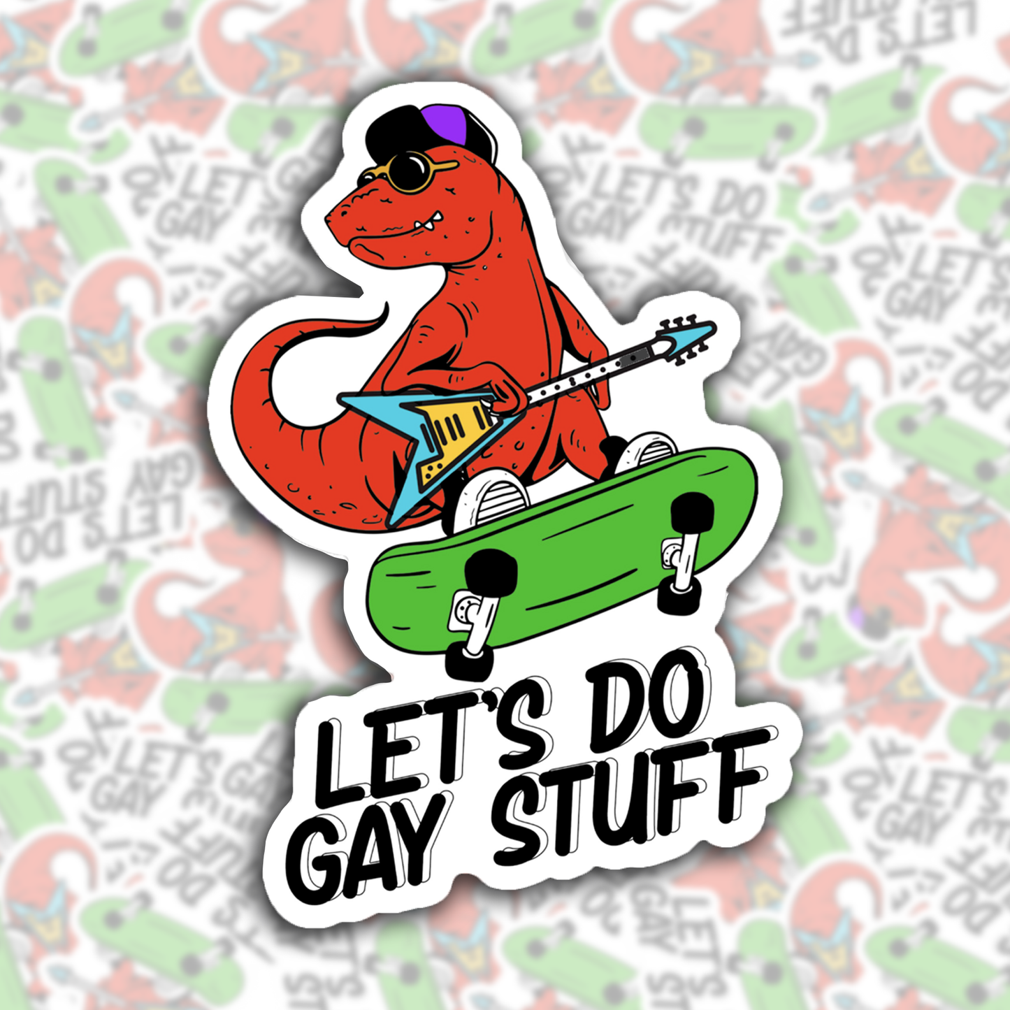 Let's Do Gay Stuff Sticker (Color)