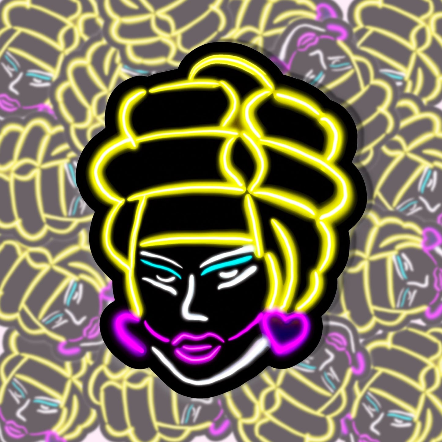 Neon Trixie Sticker