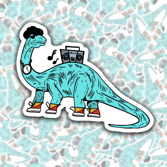Rad Brontosaurus Sticker