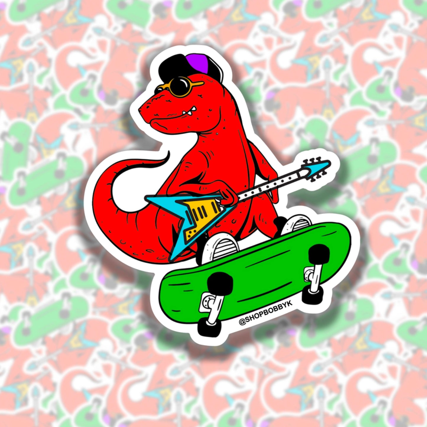 Rad T-Rex Sticker