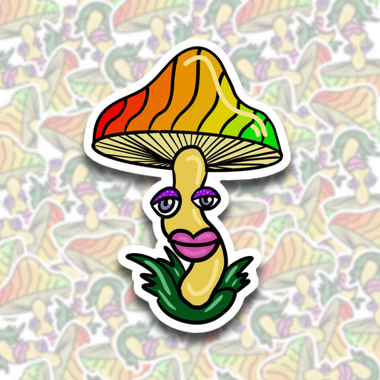 Rainbow Mushroom Sticker