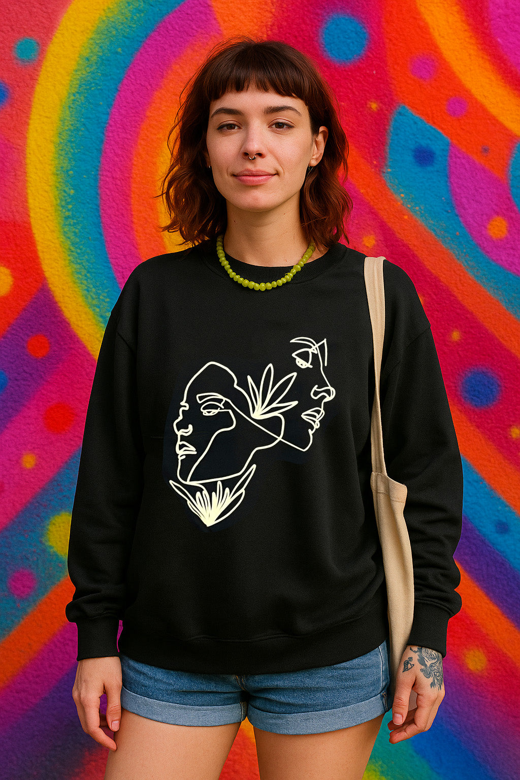 Face Lines Sweatshirt