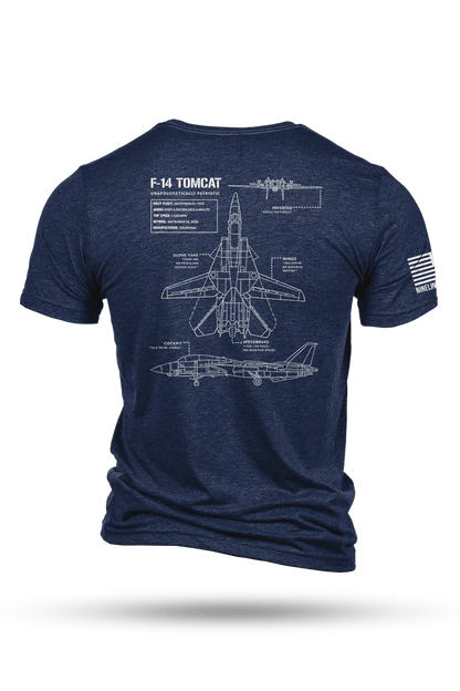 F-14 Tomcat Schematic - T-Shirt