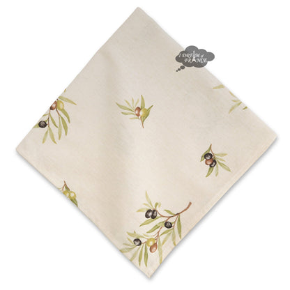 French Provencal napkin - Cotton - Clos des Oliviers cream | Label France