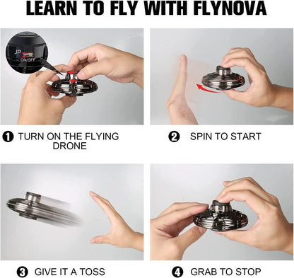 Rechargeable UFO Flying Spinner Drone Plastic Fidget Spinner Toy
