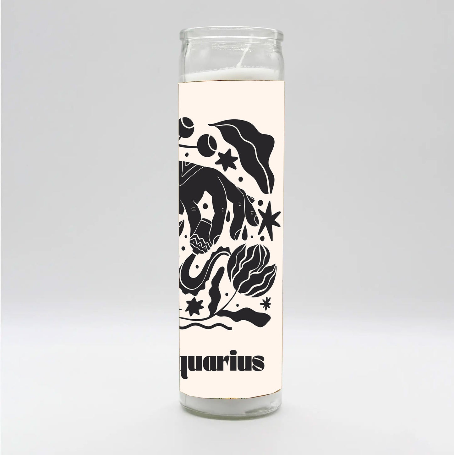Zodiac Aquarius Candle