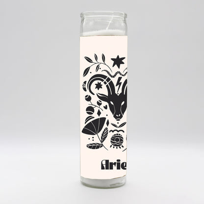 Zodiac Aries Candle