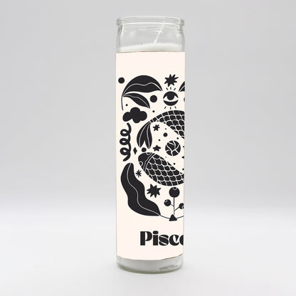 Zodiac Pisces Candle