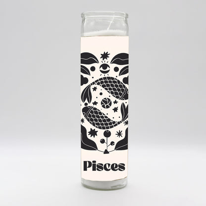 Zodiac Pisces Candle